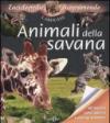 Animali della savana. Con adesivi