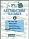 Letteratura italiana. 2.Dal Cinquecento al Settecento