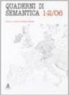 Quaderni di semantica (2006) vol. 1-2