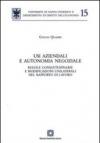 Usi aziendali e autonomia negoziale