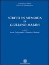 Scritti in memoria di Giuliano Marini
