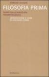 Filosofia prima. Teoria della riduzione fenomenologica