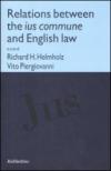 Relations between the ius commune and english law