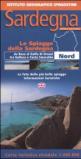 Sardegna. Nord 1:200.000. Le spiagge della Sardegna. Ediz. italiana e inglese