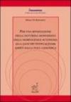 Per una rivisitazione della dottrina monodiana della morfogenesi autonoma alla luce dei nuovi scenari aperti dalla post-genomica