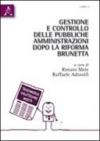 Gestione e controllo delle pubbliche amministrazioni dopo la riforma Brunetta