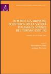 Atti della 4° Riunione scientifica della società italiana di scienze del turismo (SISTUR) (Palermo, 26-27 ottobre 2012)