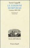 Le edizioni Bemporad. Catalogo 1889-1938