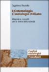 Epistemologia e sociologia italiana. Materiali e concetti per la storia della scienza