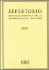 Repertorio generale annuale della giurisprudenza italiana (2007)
