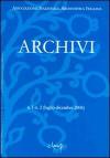 Archivi. Luglio-dicembre 2006
