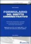 Il formulario del diritto amministrativo. Con CD-ROM