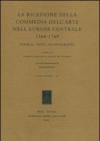 La ricezione della commedia dell'arte nell'Europa centrale (1568-1769). Storia, testi, iconografia