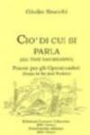 Ciò di cui si parla (All that has meaning). Poesie per operai caduti (Poetries for the workers dead)