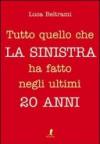 Tutto quello che la sinistra ha fatto negli ultimi 20 anni