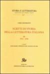 Scritti di storia della letteratura italiana: 3