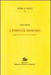 A perenne memoria. L'epigrafia italiana nell'Ottocento