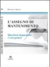L'assegno di mantenimento. Questioni dogmatiche e casi pratici