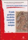 Il nodo gordiano tra diritto nazionale e diritto europeo