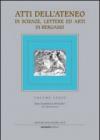 Atti dell'Ateneo di scienze, lettere ed arti di Bergamo. 74.