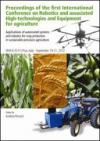 Proceedings of the first international conference on robotics and associated high-technologies and equipment for agriculture