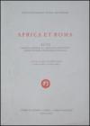 Africa et Roma. Acta omnium gentium ac nationum conventus latinis litteris linguaeque fovendis. A die XIII ad diem XVI mensis aprilis...
