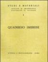 Quaderno Imerese. 1.