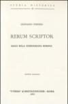 Rerum scriptor. Saggi sulla storiografia romana (1962)