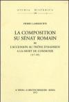 La composition du sénat romain de l'accession au trône d'Hadrien à la mort de Commode (117-192) (1936)
