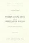 Storia e concetto dell'obbligazione romana (1912). Vol. 1