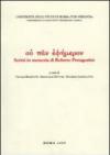 Ou pan ephemeron. Scritti in memoria di Roberto Pretagostini