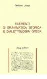Elementi di grammatica storica e dialettologia greca