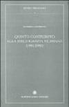 Quinto contributo alla bibliografia vichiana (1991-1995)