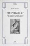 Properzio 4.7. Dalla variante di un modello letterario alla costante di una unità tematica