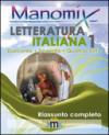 Manomix di letteratura italiana. Riassunto completo. 1.
