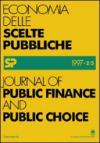 Journal of public finance and public choice. Economia delle scelte pubbliche (1997) (2-3)