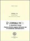 Opera 79 in sostantivo amore