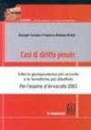 Casi di diritto penale. Tutta la giurisprudenza più recente e le tematiche più dibattute per l'esame d'avvocato 2003