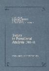 Topics in functional analysis (1980-1981)