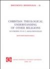 Christian theological understanding of other religions according to D. S. Amalorpavadass