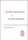 Vicario episcopale e vicario foraneo