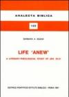 Life «Anew». A literary-theological study of Jer. 30-31