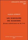 Un discours de sagesse. Etude éxégétique de Sg 7-8