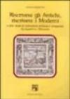 Riscrivere gli antichi, riscrivere i moderni e altri studi di letteratura italiana e comparata tra quattro e ottocento