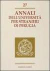 Annali dell'Università per stranieri di Perugia. Anno VIII: 27