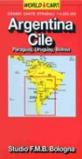 Argentina. Cile. Paraguay. Uruguay. Bolivia 1:4.000.000