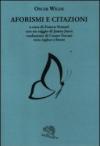 Aforismi e citazioni. Testo inglese a fronte