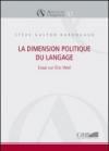 La dimension politique du language