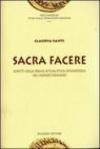 Sacra facere. Aspetti della prassi ritualistica divinatoria nel mondo romano