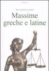 Massime greche e latine
